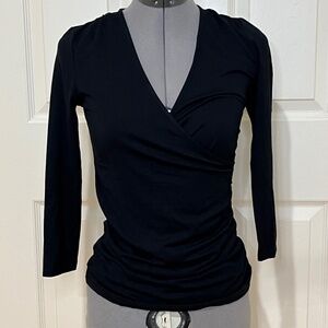 Boden Wrap Top Black UK8R US4R